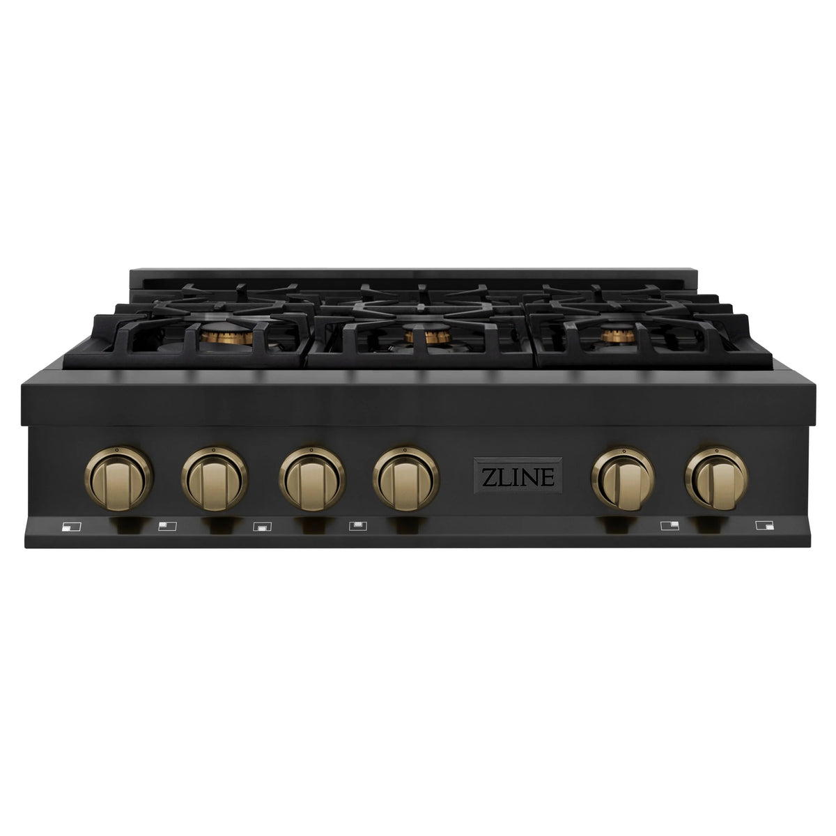 36 Inch Gas Rangetop in Black Stainless Steel W9944