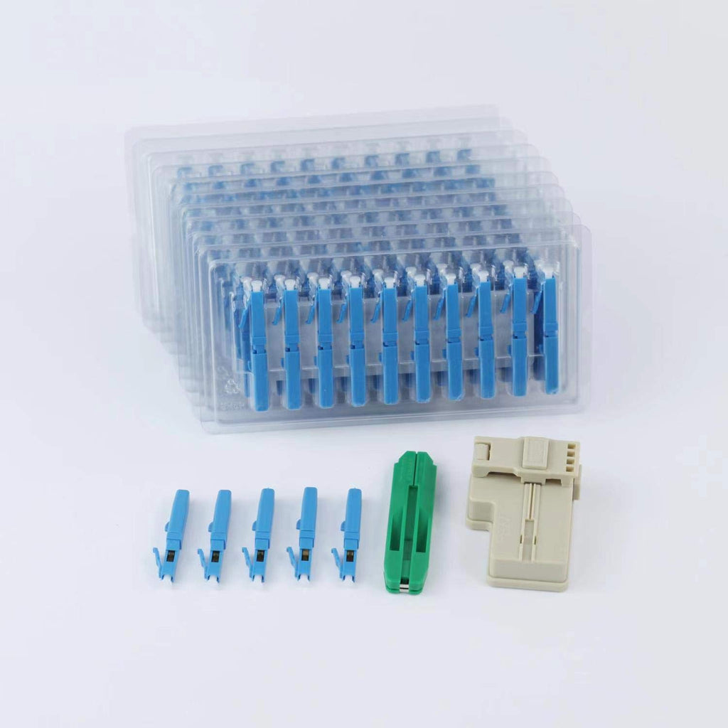 200pcs Fiber Optic Quick Connector with Matched Tools Single Mode 9/125 A80364