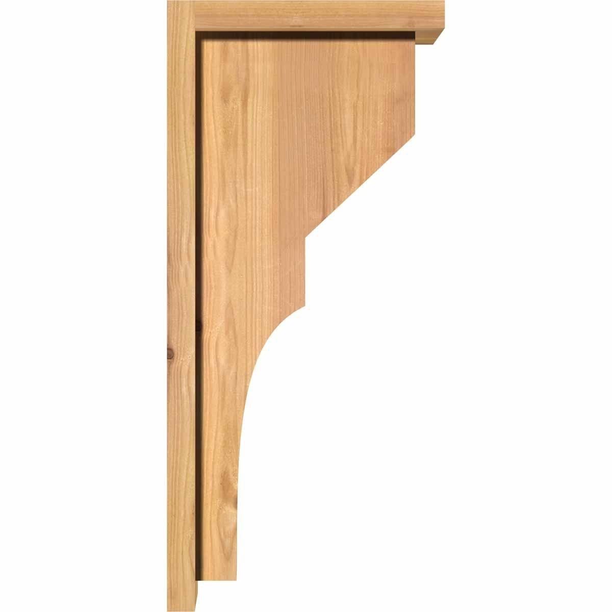 Monterey Smooth Corbel with Backplate, Western Red Cedar N8817