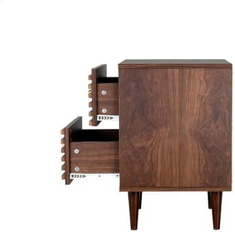 2 Drawer Solid Wood Nightstand Q470