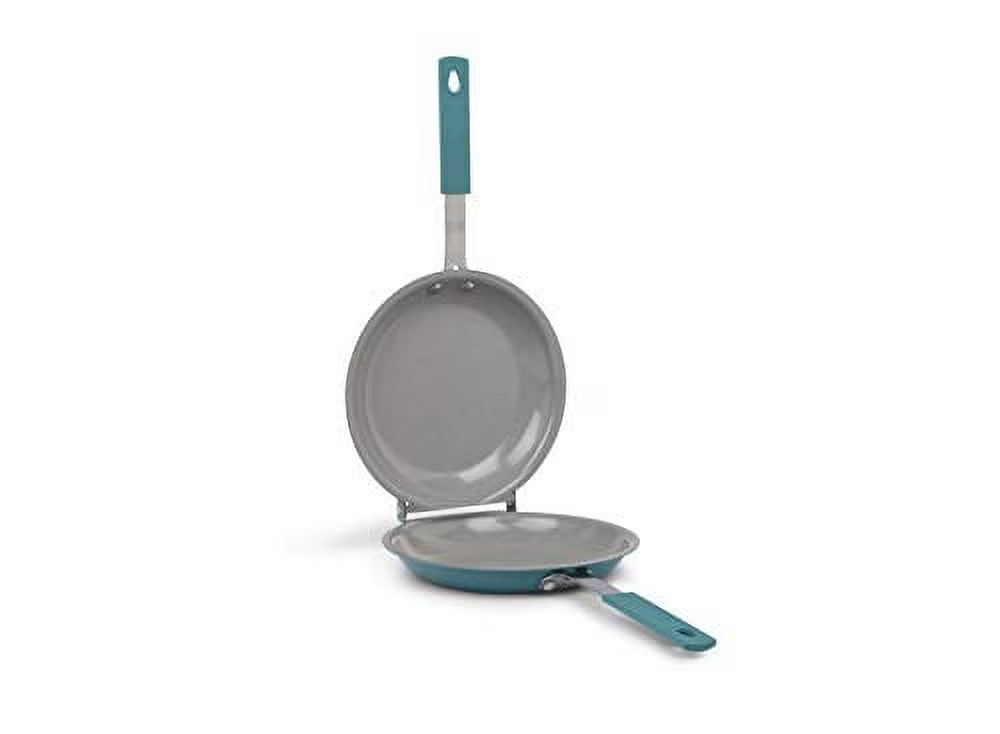 Ocean Blue Nonstick Double Omelet Pancake Pan D494