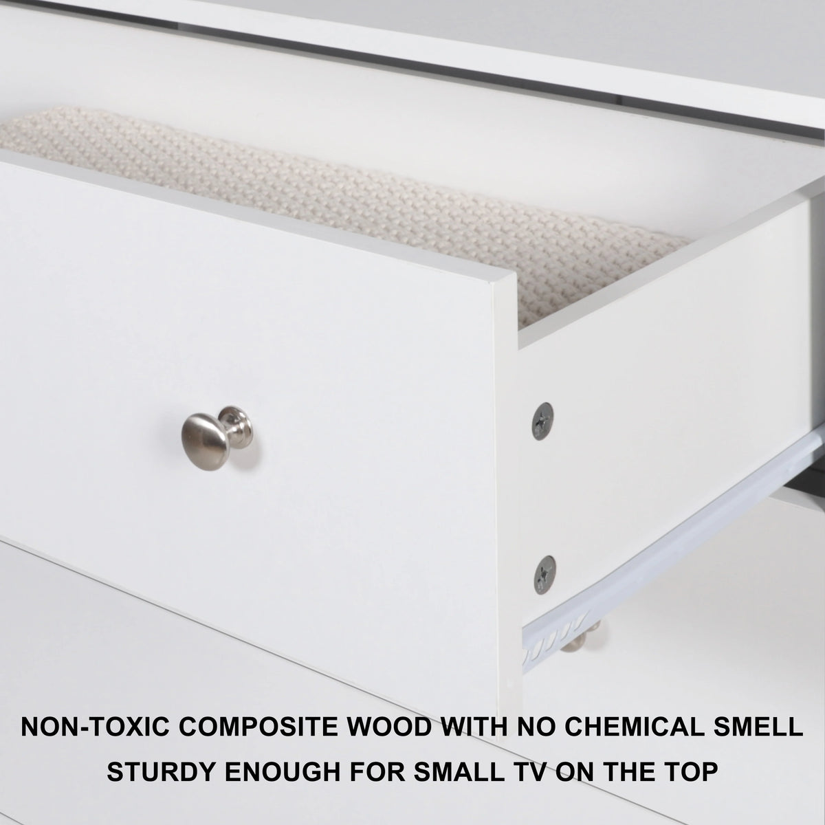 White 5 Drawer Dresser D503220