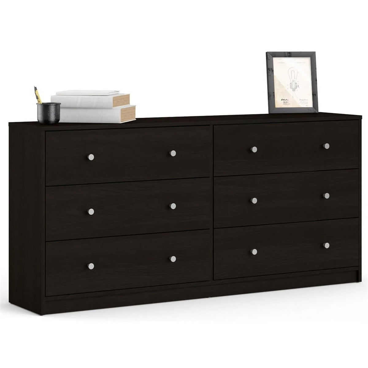 Engineered Wood 6 Drawer Double Dresser Z72488