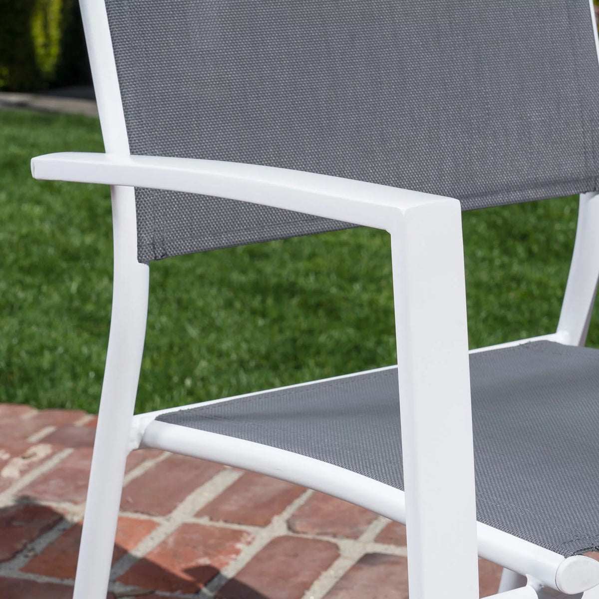 11-Piece Expandable Dining Set with 10 Sling Chairs and Table I21216