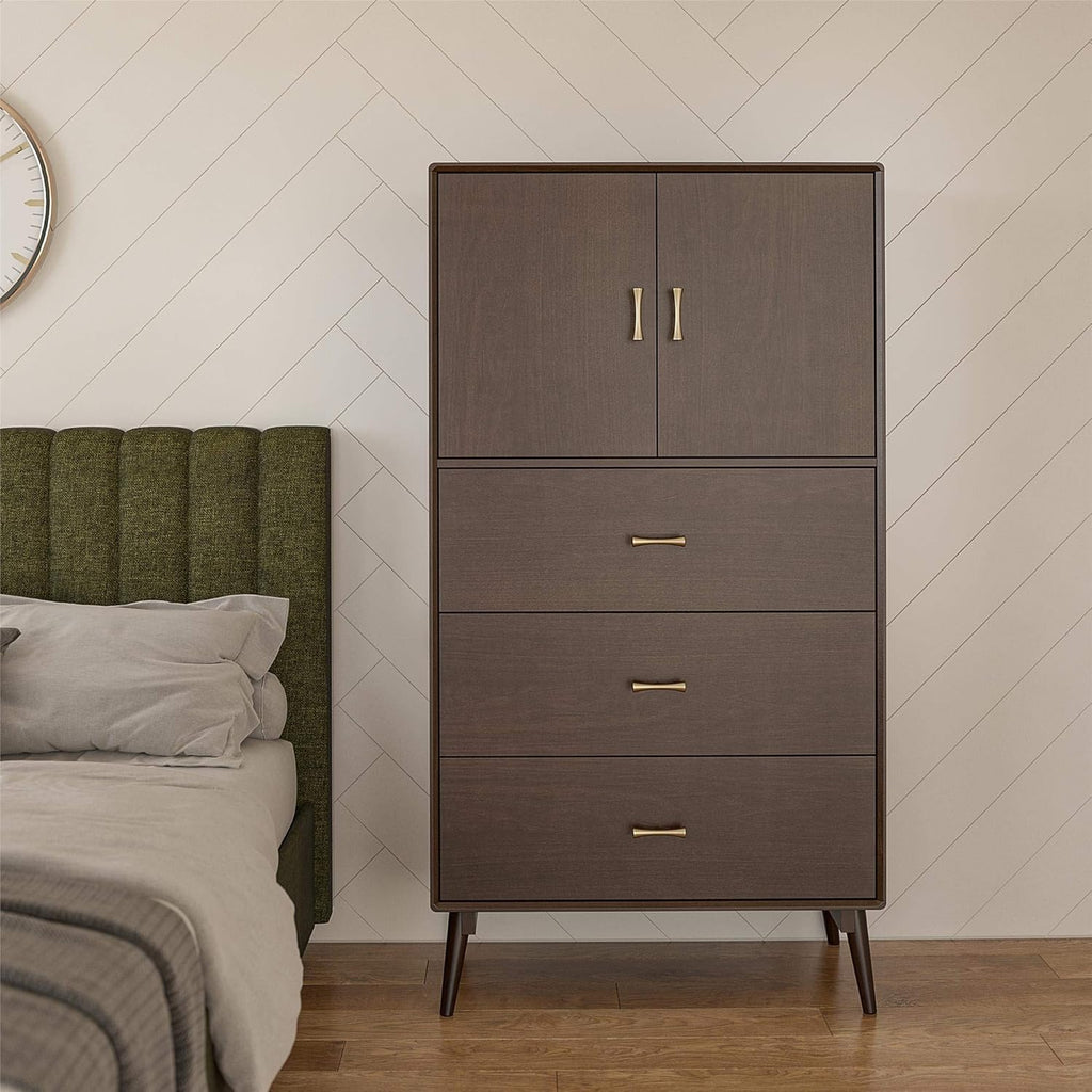 4 Shelf Walnut Bookcase C20248