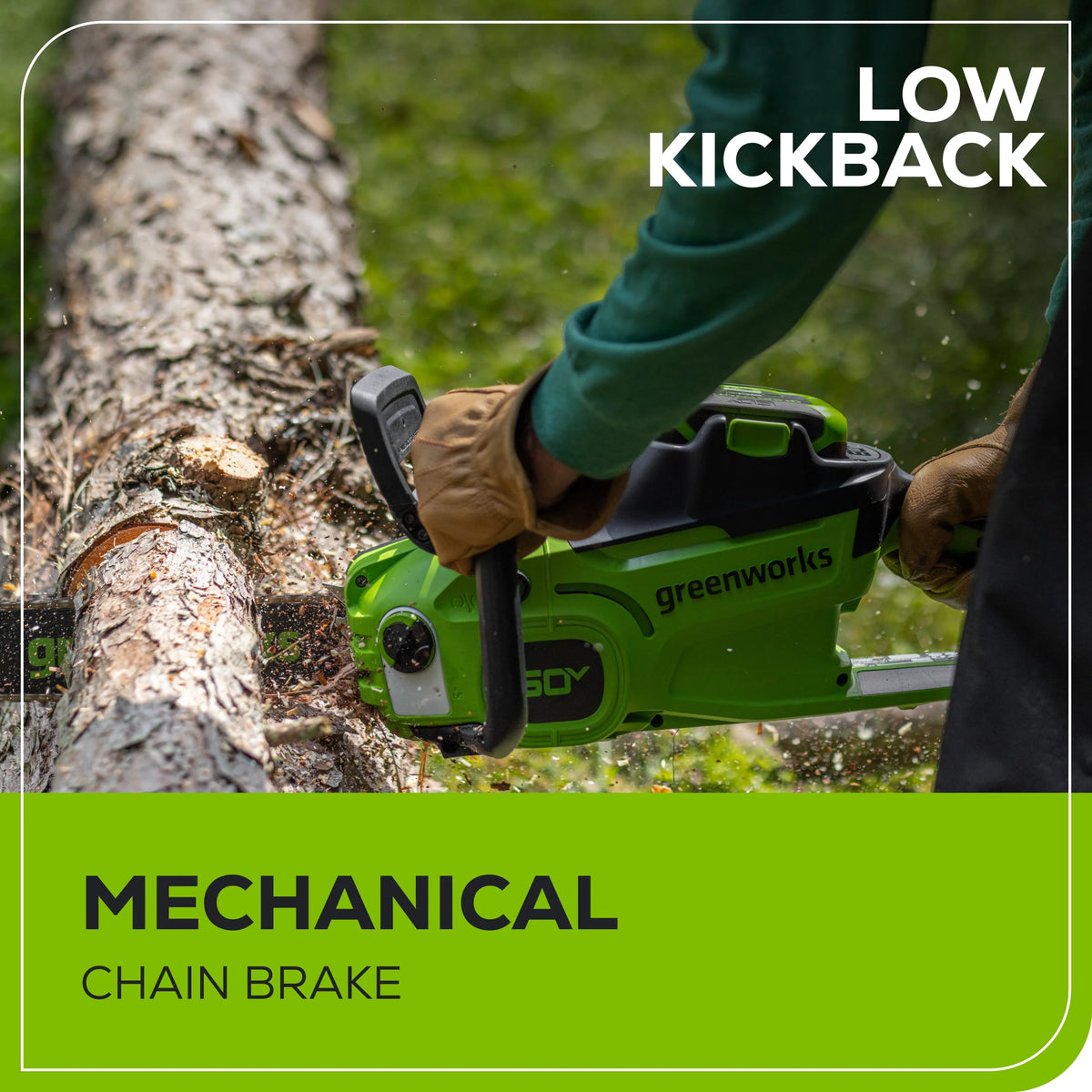 60V 14” 1.2kW Chainsaw with 2.5 Ah Battery & 3 Amp Charger Y2526