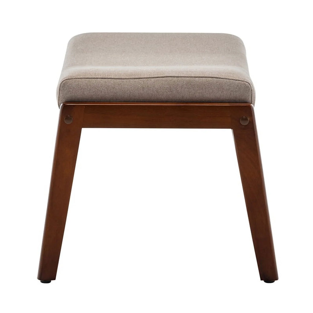 Beige Fabric Accent Lounge Armchair with Ottoman K354