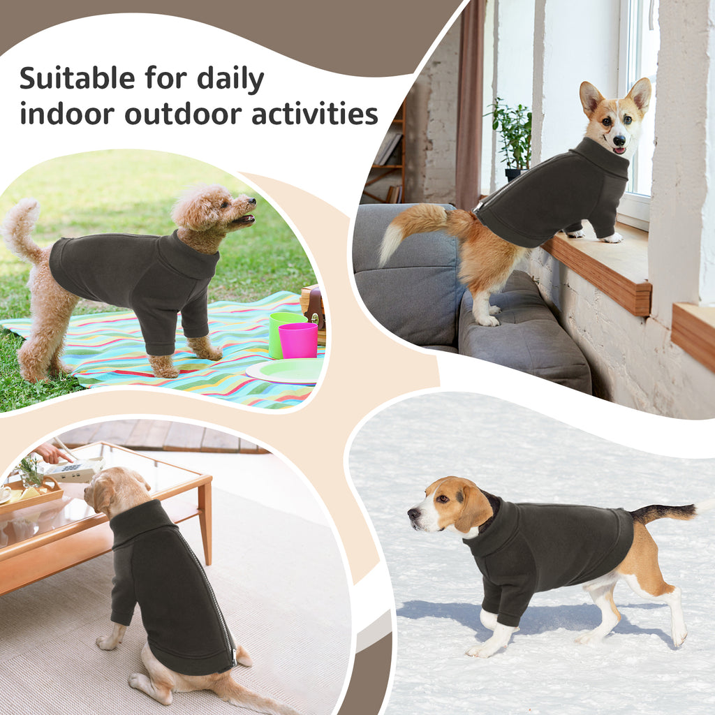Dog Sweatshirt with Back Zipper Q18792
