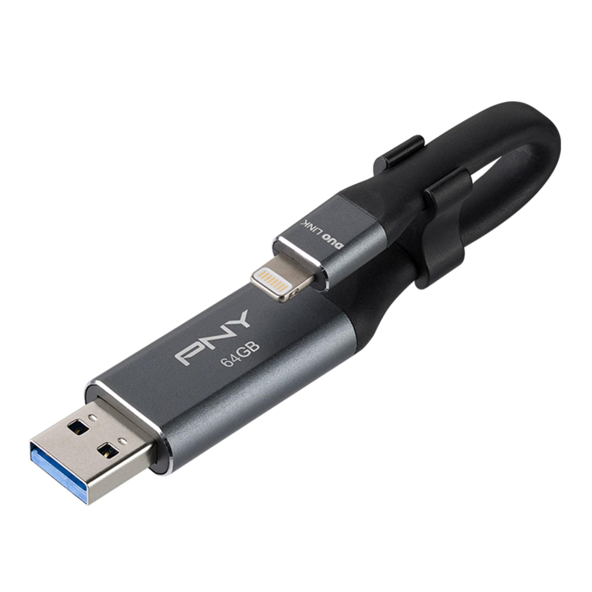 64GB USB 3.0 OTG Flash Drive, Metal Gray F326