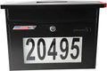 Black Wall Mount Locking Mailbox Z799