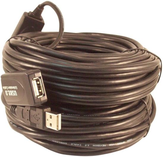 80 Foot USB 2.0 Active Extension Repeater Cable H7811