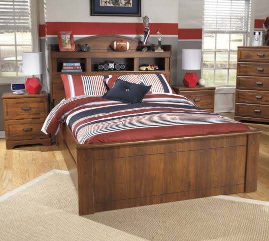 Twin Bookcase Headboard Brown Z5344