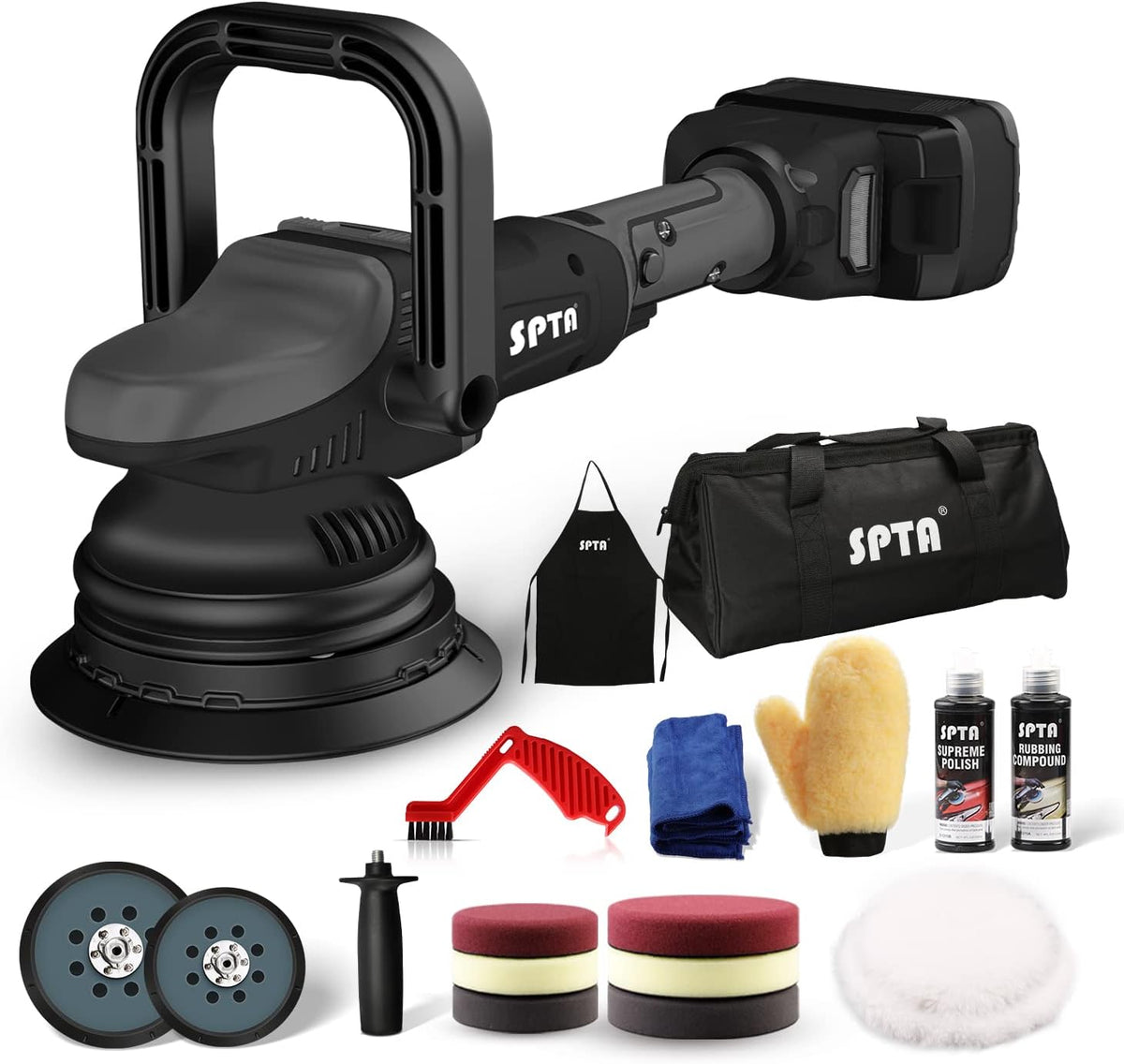 18V Cordless Car Polisher 15mm Orbit 7 Variable Speed U68225