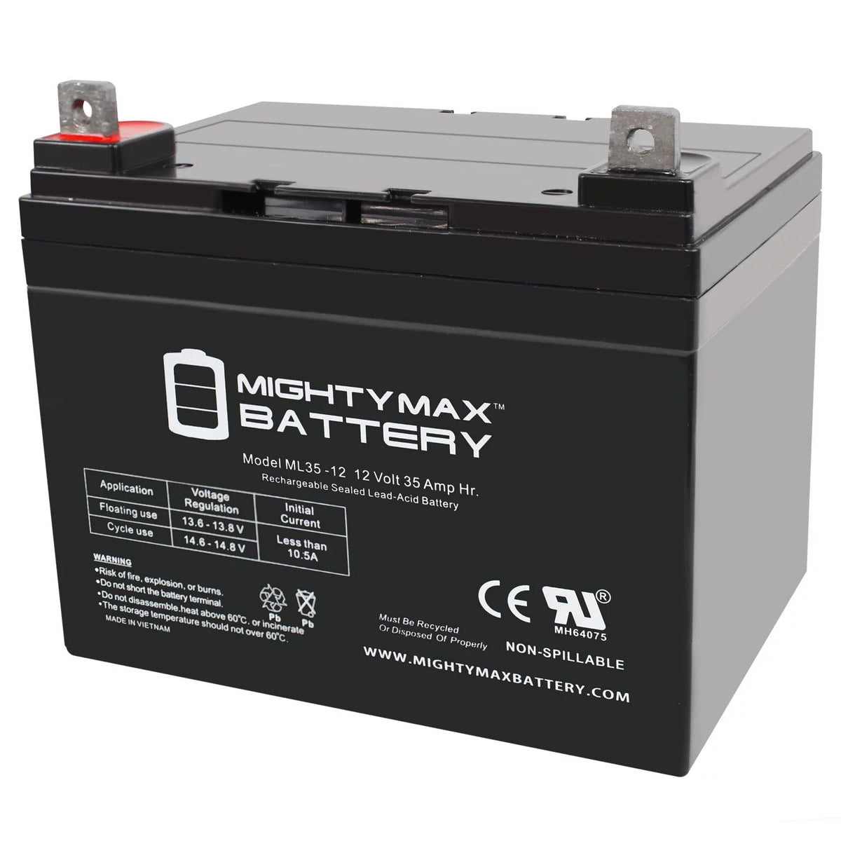 12V 35AH SLA Replacement Battery W59650