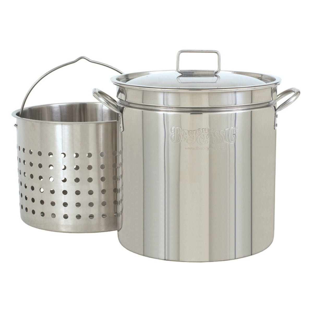 36 Quart Stainless Steel Stockpot with Lid & Basket F9107