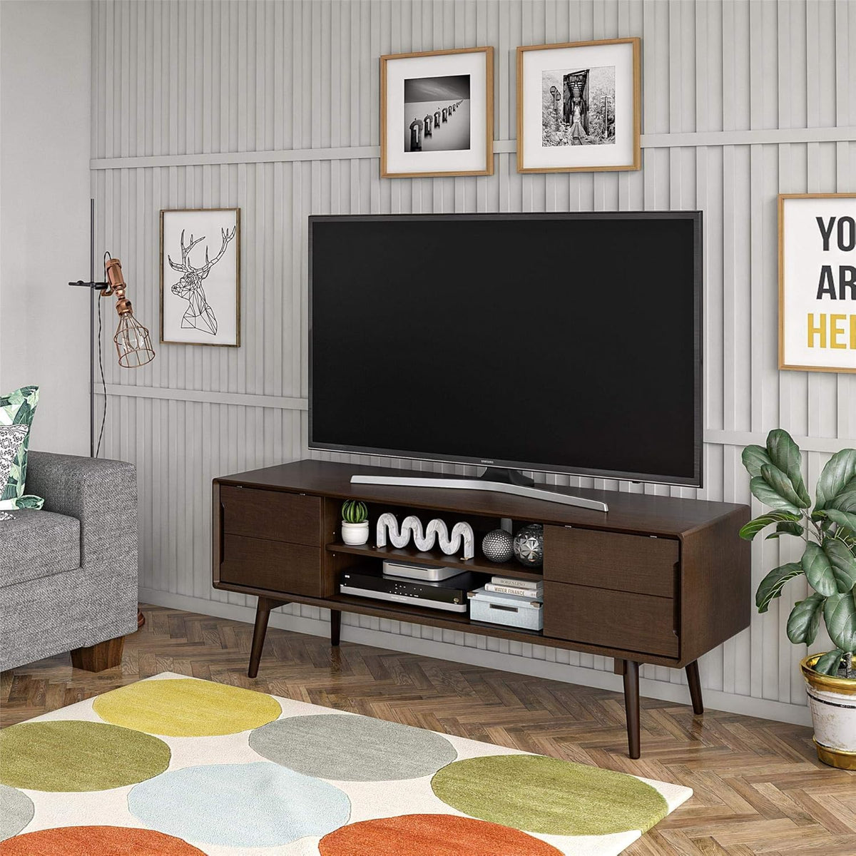 4 Shelf Walnut Bookcase C20248