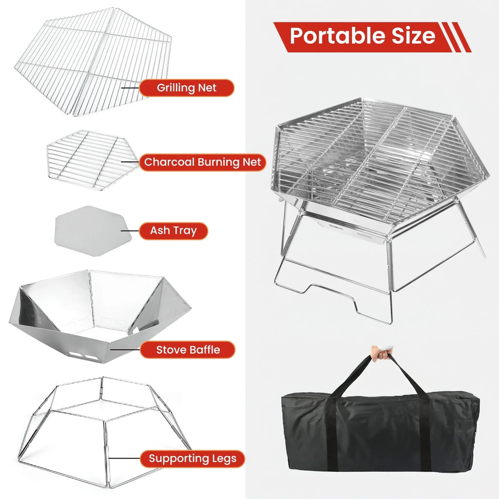 Portable Charcoal Grill D88878