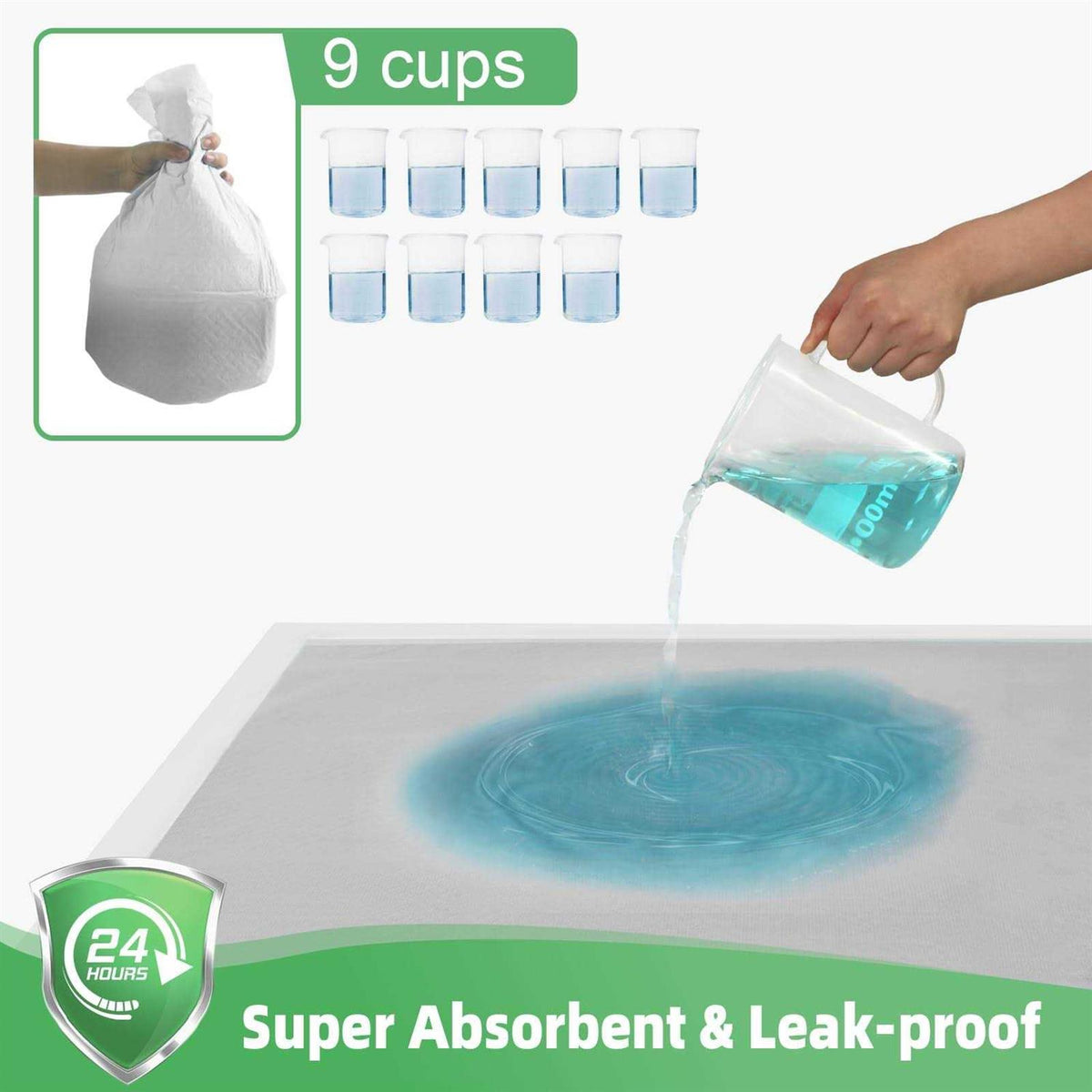 Extra Large Dog Pee Pads Super Absorbent & Leak-Proof T1096
