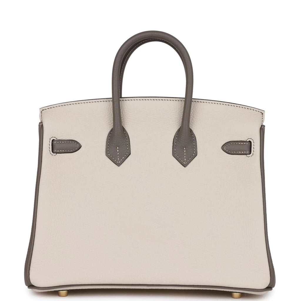 Beton and Etain Togo Leather Handbag X383312