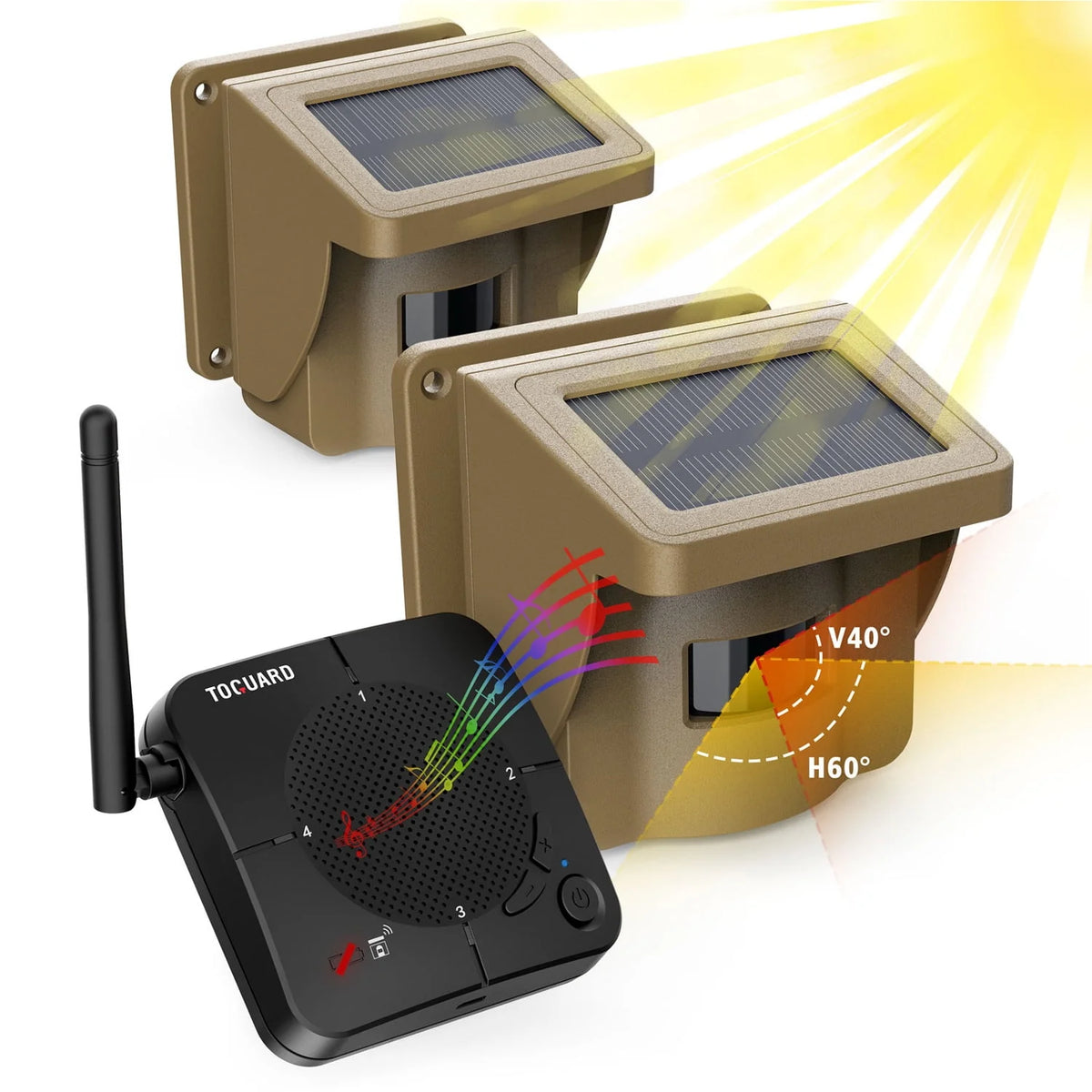 Solar Driveway Alarm Wireless Weatherproof Long Range Motion Sensor Alarm S881