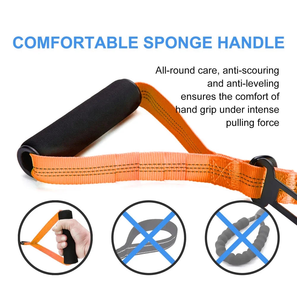 High Reflective Elastic Bungee Dog Leash with Cushion Handle E192