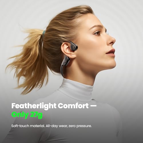 Bone Conduction Headphones Bluetooth Open Ear with Mic IPX5 Waterproof X40071