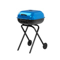 Portable Steel Charcoal Grill in Blue A353