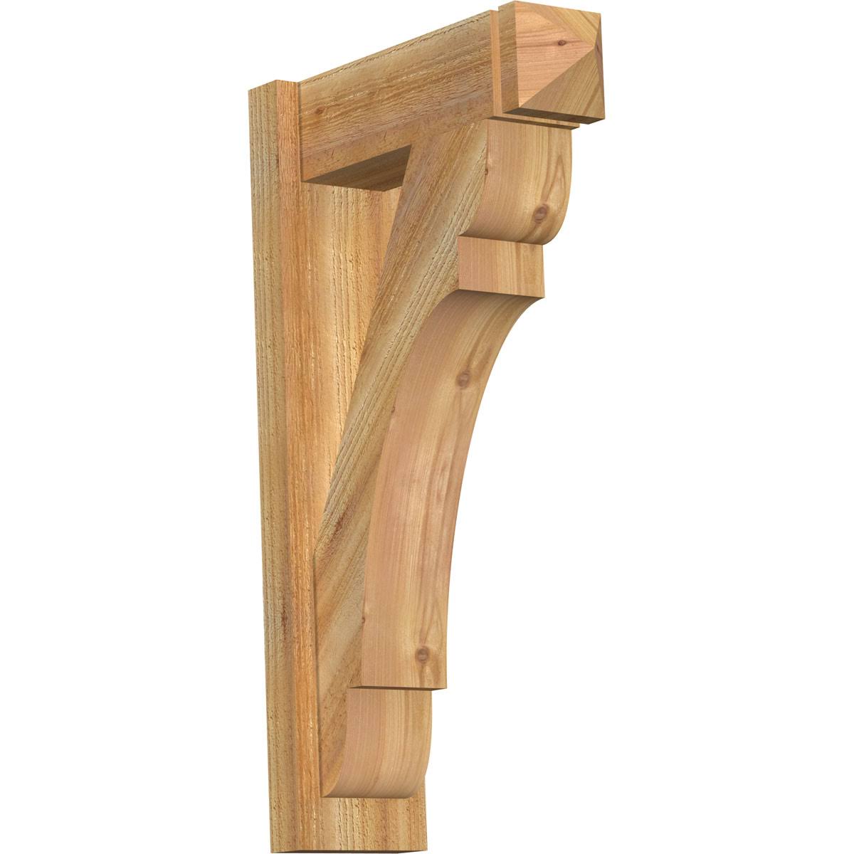 6 in. x 30 in. x 18 in. Western Red Cedar Rough Sawn Outlooker R8084