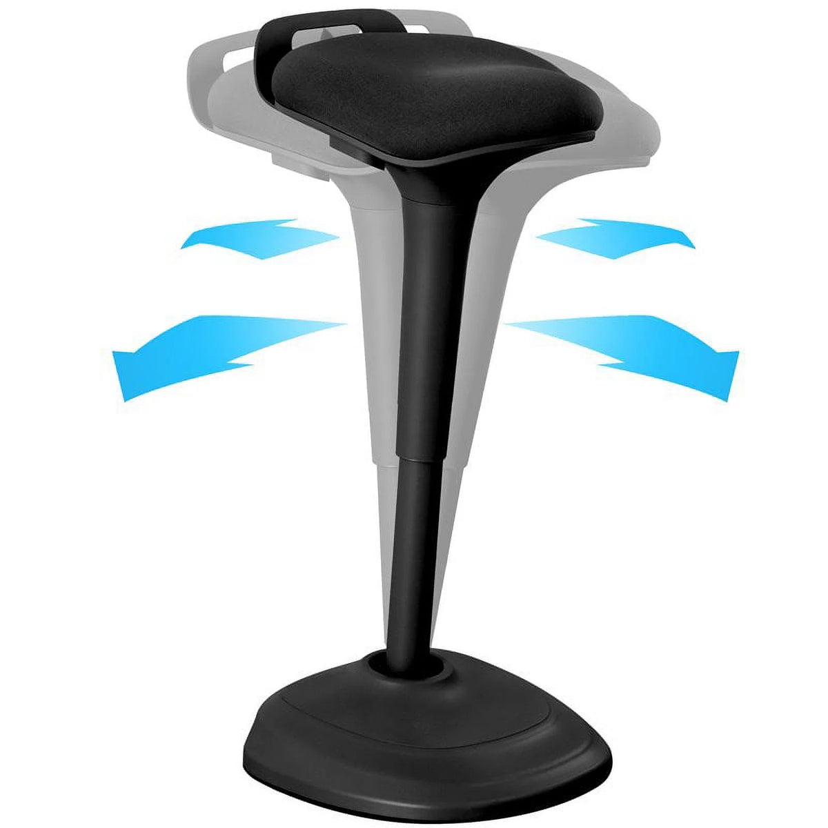 Black Adjustable Swivel Ergonomic Drafting Stool F40965