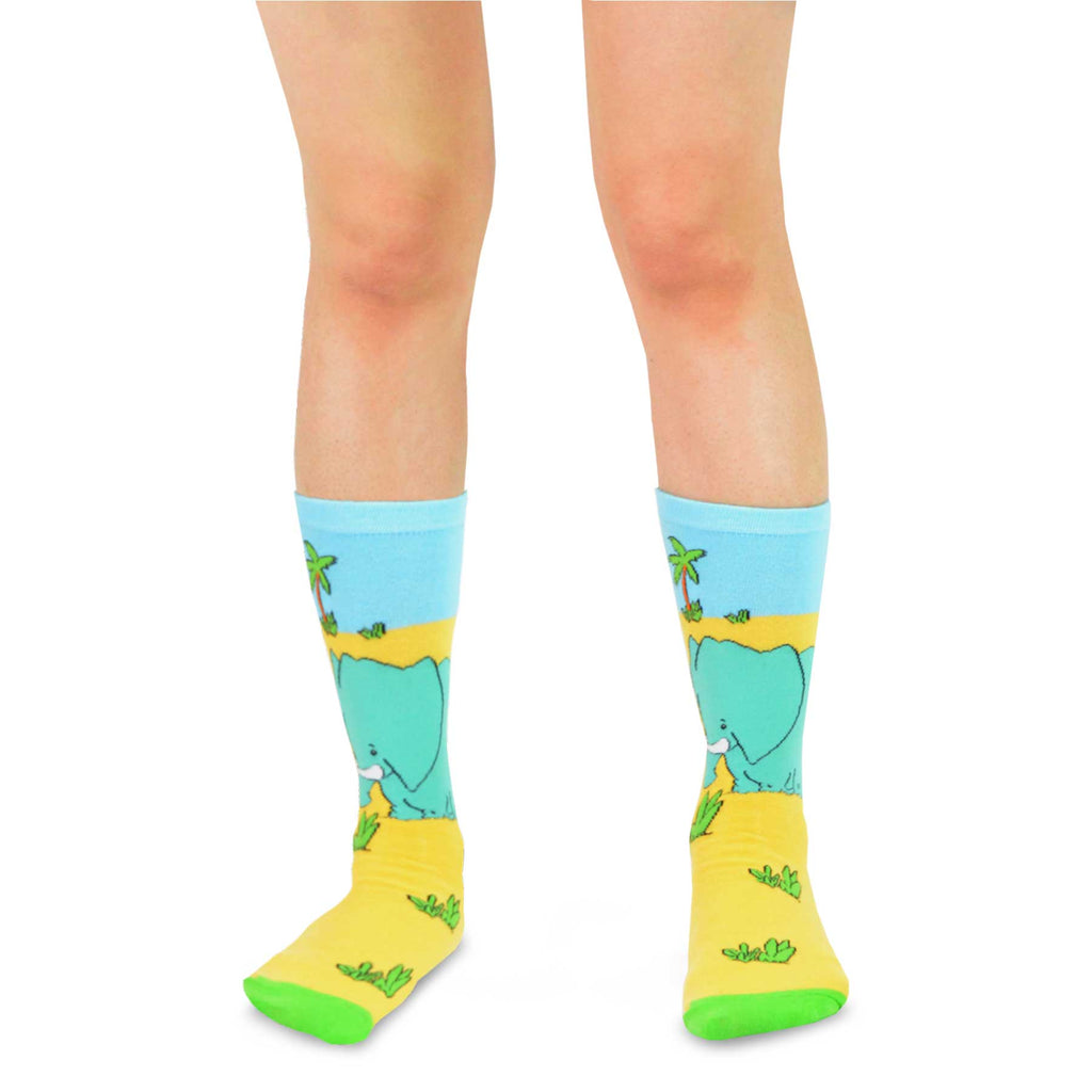 6 Pair Cartoon Animal Crew Socks O424234