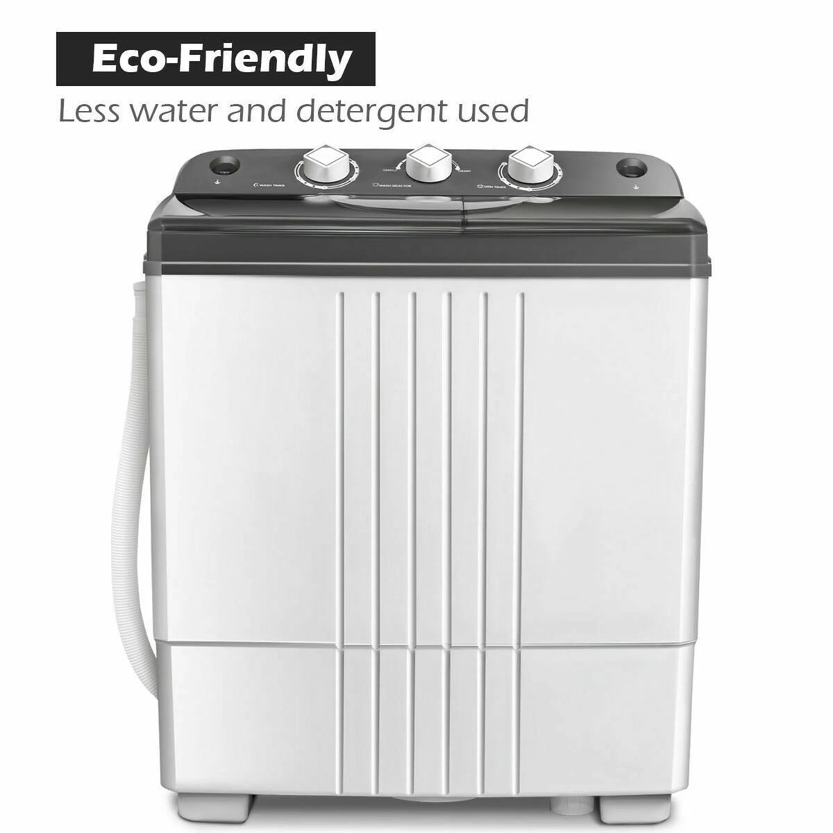 Portable Twin Tub 20 lbs Capacity Washing Machine I781923