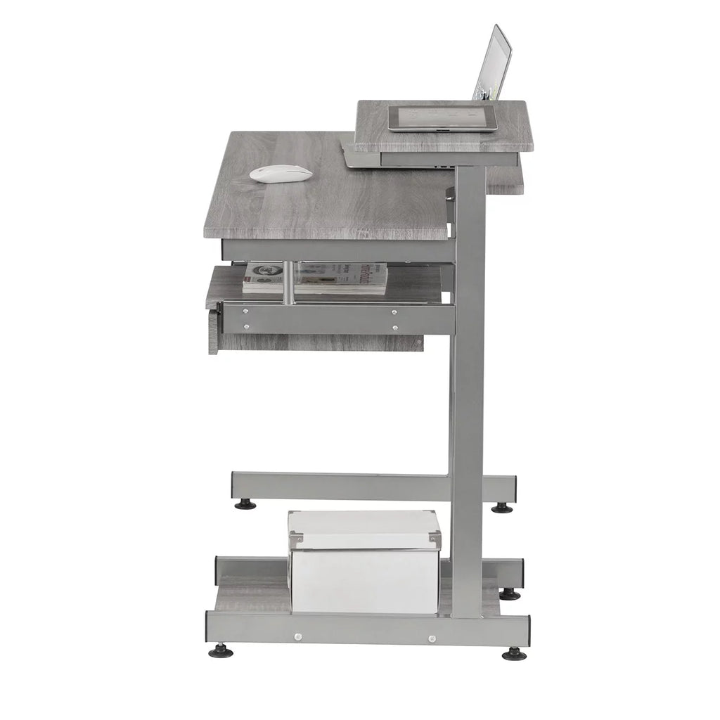 Grey Computer Workstation Desk Q116118