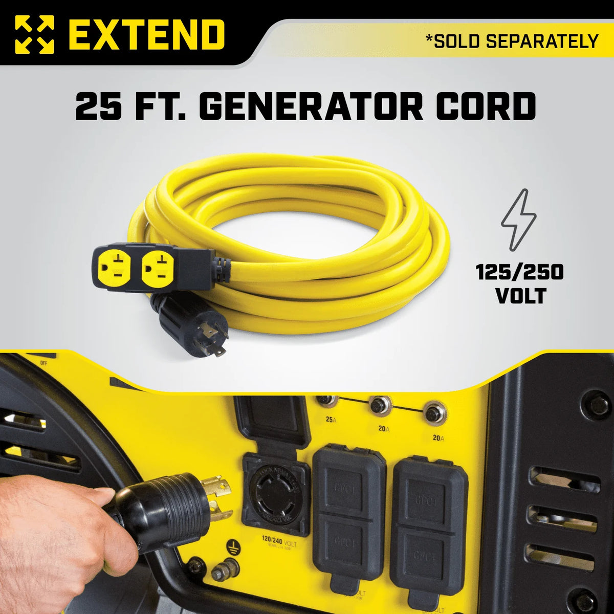 5500 Watt Dual Fuel Portable Generator with Wheel Kit N399039