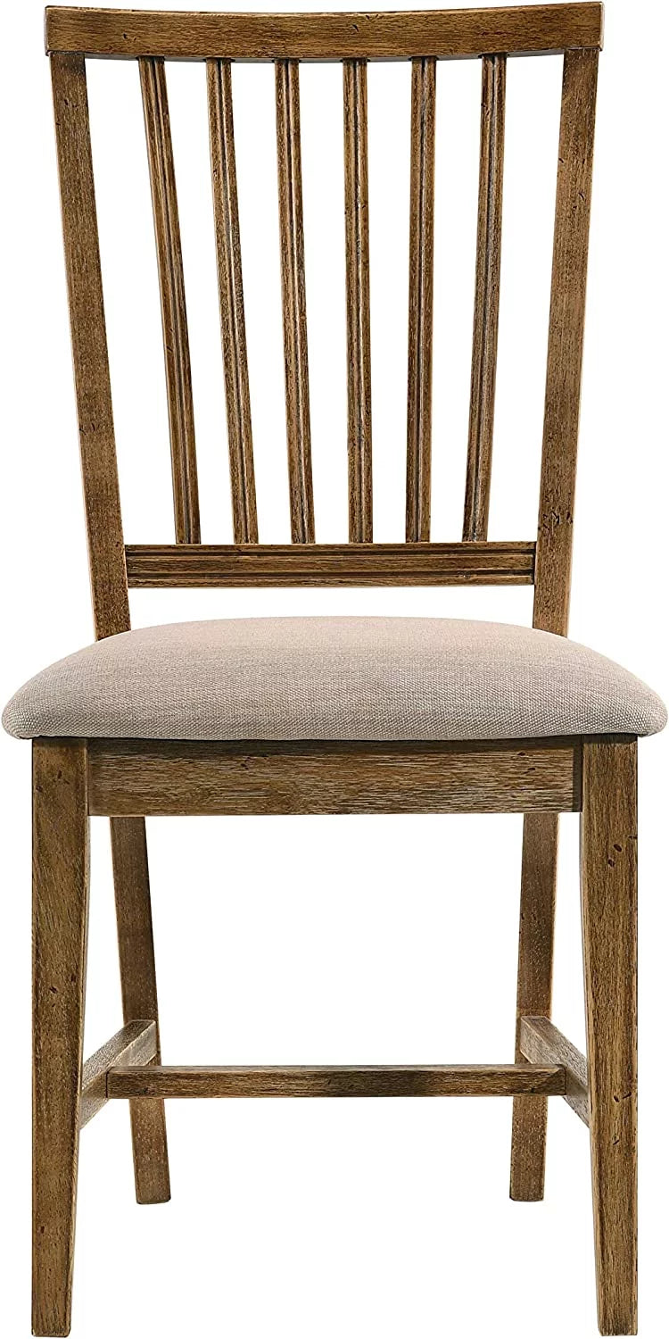 Set of 2 Tan Linen Dining Chair B113