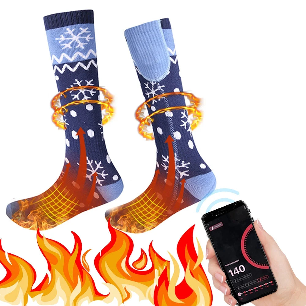 5000mAh Rechargeable Heated Socks F22593
