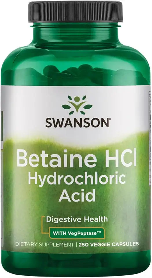Hydrochloric Acid with Pepsin 250 Capsules T196409