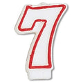 White and Red Decorative Birthday Candles X877