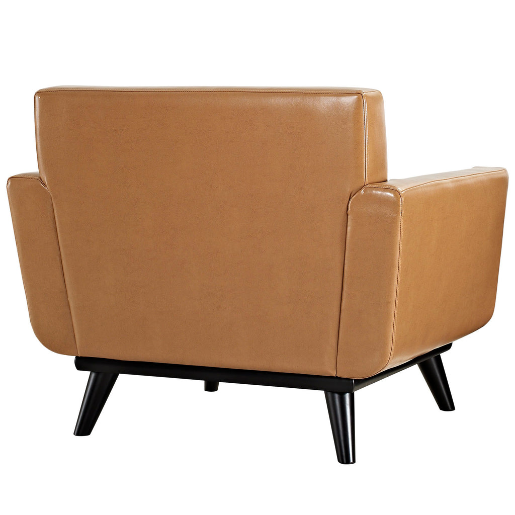 Brown Leather Armchair X823