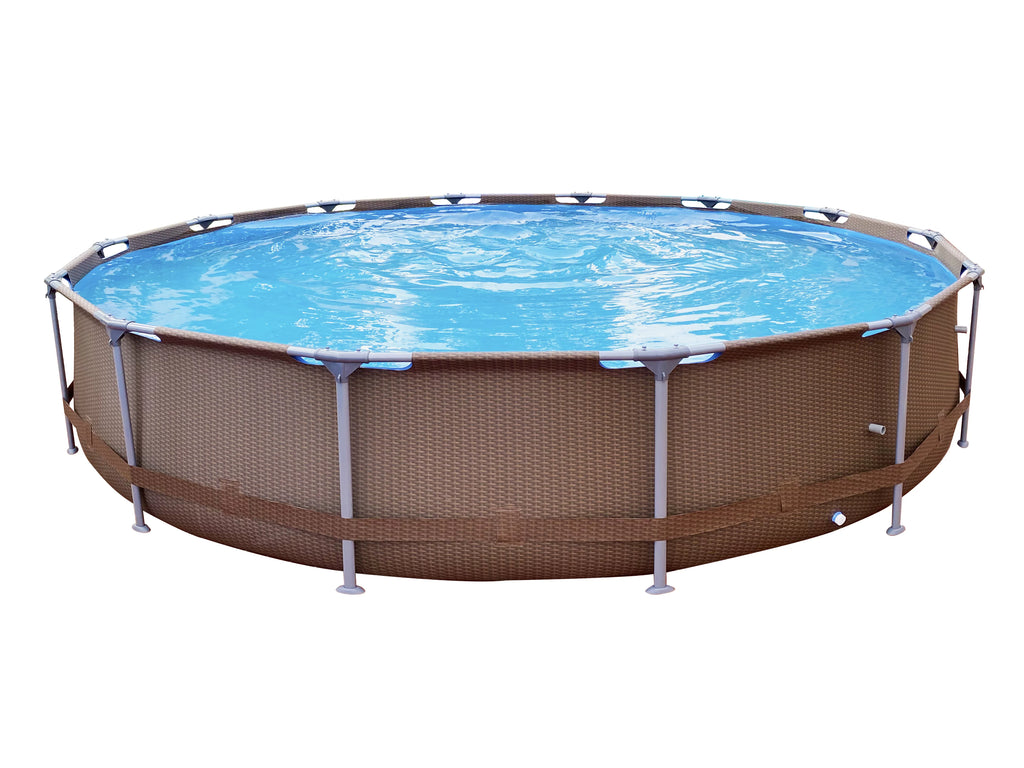 14ft x 33 Round Steel Frame Above-Ground Swimming Pool X15185