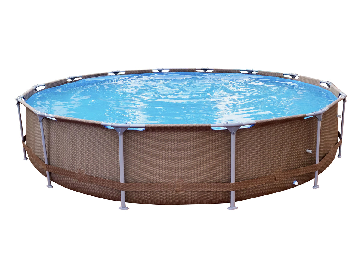 14ft x 33 Round Steel Frame Above-Ground Swimming Pool X15185