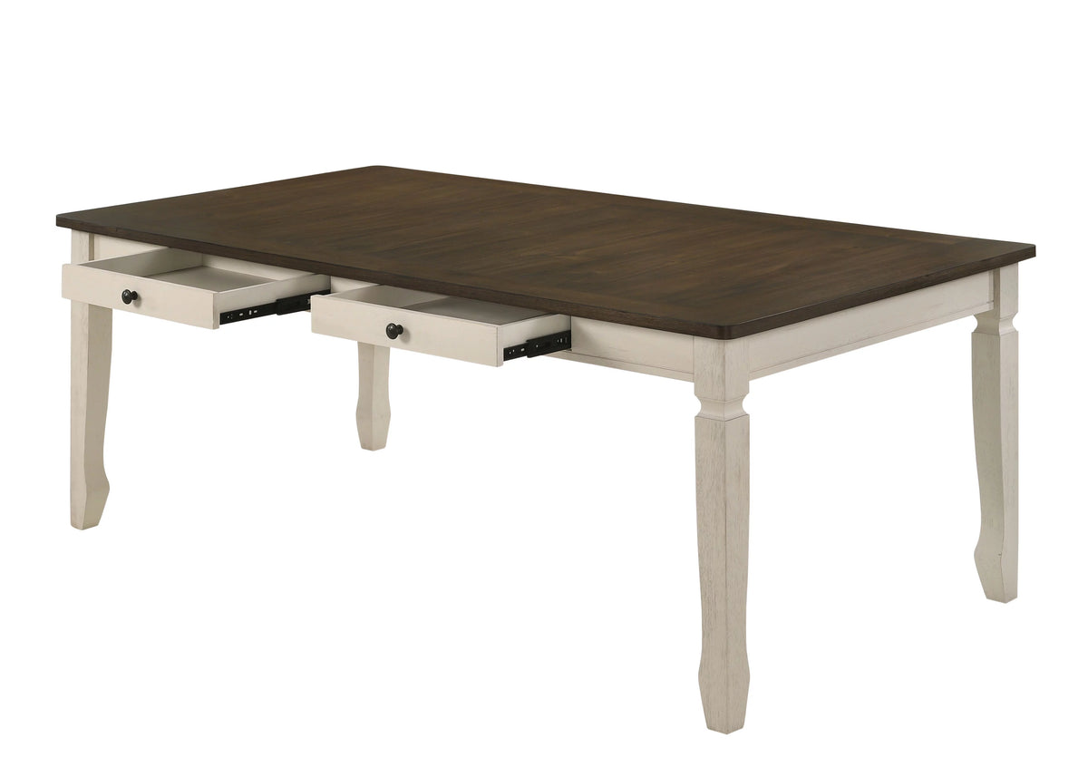 Weathered Oak Cream Dining Table W645696