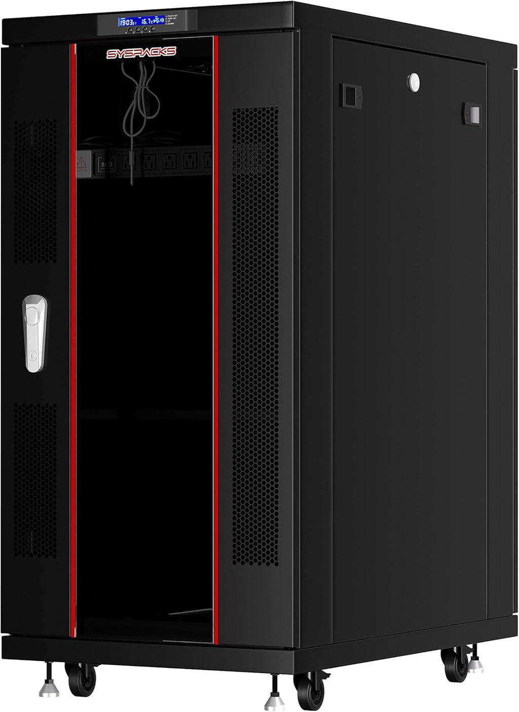 18 U Free Standing Locking Server Rack Cabinet D100761
