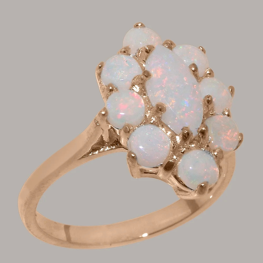 9k Rose Gold Opal Womens Statement Ring K30396
