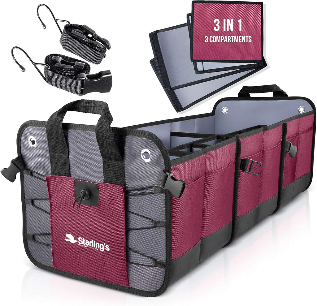 Car Trunk Organizer, 3 Compartments Q196029