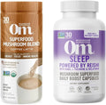 Mushroom Coffee Latte Powder and Sleep Mushroom Capsules 90 Count O77251