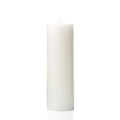 White Set of 12 Citronella Pillar Candle P8296
