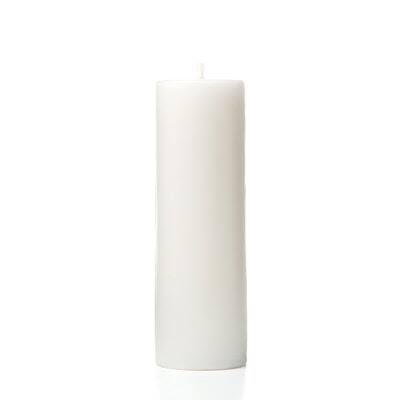 White Set of 12 Citronella Pillar Candle P8296