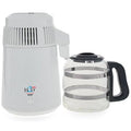 White Baked-enamel Home Water Distiller with Glass Carafe P75594