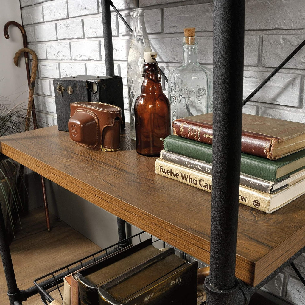 Checked Oak Bookcase B1122