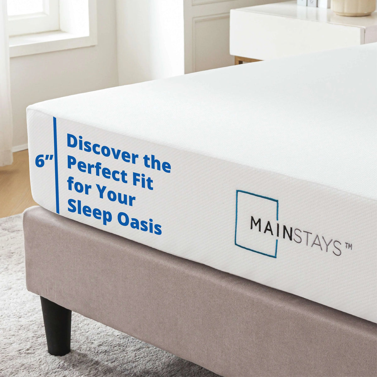 6” Green Tea Infused Memory Foam Mattress, Twin K768